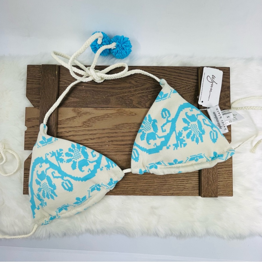 Heidi Klein Light Blue Bikini Top